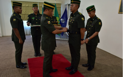 PRESENTATION CEREMONY OF THE SAM BROWNE BELT TO THE NEWLY APPOINTED ADJUTANT OF THIRD BATTALION ROYAL BRUNEI LAND FORCE
