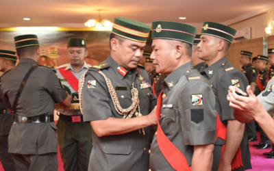 PROMOTION CEREMONY FOR ROYAL BRUNEI LAND FORCE WARRANT OFFICERS