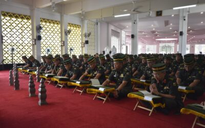 ROYAL BRUNEI LAND FORCE HELD YASSIN AND TAHLIL AT THE ROYAL MAUSOLEUM