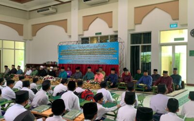 SECOND BATTALION ROYAL BRUNEI LAND FORCE ATTENDS LAUNCHING CEREMONY OF READING THE HOLY VERSES OF AL-QURAN IN CONJUNCTION WITH HIS MAJESTY’S 77TH BIRTHDAY CELEBRATION.