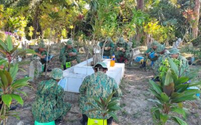 FIRST BATTALION ROYAL BRUNEI LAND FORCE CONDUCT CEMETERY VISIT IN CONJUNCTION WITH ROYAL BRUNEI ARMED FORCE 62nd ANNIVERSARY