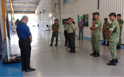 WORKING VISIT BY COMMANDER ROYAL BRUNEI LAND FORCE TO VEHICLE MAINTENANCE CENTRE BRUNEI ENGINEERING, LOGISTICS AND TRAINING SOLUTIONS