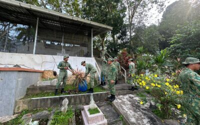 CLEANING CAMPAIGN AT KIANGGEH MUSLIM CEMETERY