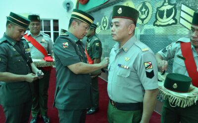 PROMOTION CEREMONY FOR THIRD BATTALION ROYAL BRUNEI LAND FORCE PERSONNEL
