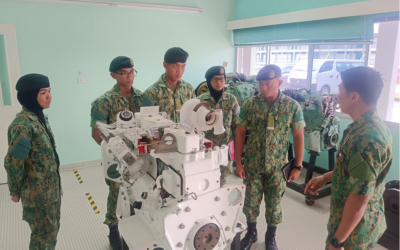 INTAKE 22 OFFICER CADET SCHOOL MADE A WORK-VISIT TO THE ROYAL BRUNEI LAND FORCE