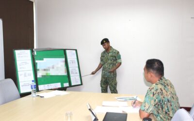 STUDY DAY FOR JUNIOR OFFICERS OF THIRD BATTALION ROYAL BRUNEI LAND FORCE