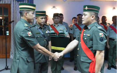 PROMOTION CEREMONY FOR SENIOR NON-COMMISSIONED OFFICERS OF SECOND BATTALION ROYAL BRUNEI LAND FORCE