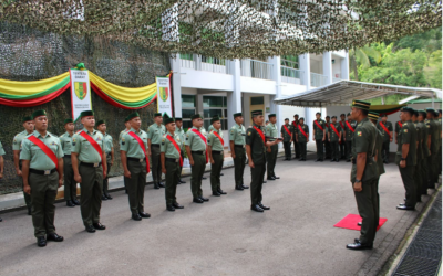 PROMOTION CEREMONY FOR PERSONNEL OF ROYAL GUARDS REGIMENT ROYAL BRUNEI LAND FORCE