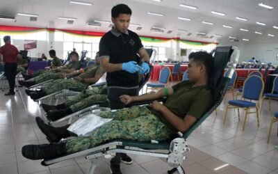 THIRD BATALION ROYAL BRUNEI LAND FORCE HELD A BLOOD DONATION CAMPAIGN IN CONJUCTION WITH THE 62ND ANNIVERSARY OF THE ROYAL BRUNEI LAND FORCE
