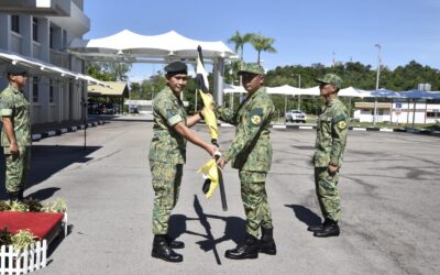 FLAG HANDOVER CEREMONY TO THE RBLF SHOOTING CONTINGENT FOR THE 31st ASEAN ARMIES RIFLES MEET
