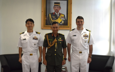 COMMANDER OF RBLF RECEIVES FAREWELL CALL FROM CHIEF OF DEFENCE COOPERATION EMBASSY OF THE UNITED STATES OF AMERICA IN BRUNEI DARUSSALAM