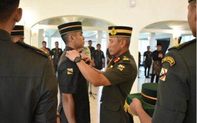 COMMISSIONING AND PROMOTION CEREMONY FOR ROYAL MILITARY ACADEMY SANDHURST OFFICER CADET