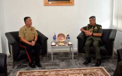 COMMANDER OF RBLF RECEIVES COURTESY CALL FROM PHILIPPINE DEFENCE AND ARMED FORCES ATTACHE TO BRUNEI DARUSSALAM