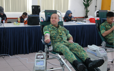 BLOOD DONATION DRIVE IN COMMEMORATION OF THE 62nd ANNIVERSARY OF ROYAL BRUNEI LAND FORCE