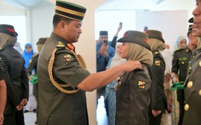 PROMOTION CEREMONY FOR ROYAL BRUNEI LAND FORCE OFFICERS