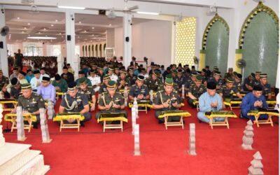 ROYAL BRUNEI LAND FORCE JOINED YAASIN AND TAHLIL EVENT AT THE ROYAL MAUSOLEUM