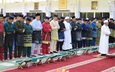 ROYAL BRUNEI LAND FORCE HOLDS SUNNAT HARI RAYA AIDILADHA PRAYERS 1445 HIJRAH
