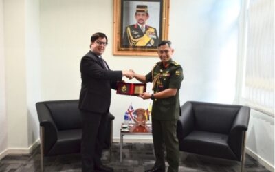 RBLF COMMANDER RECEIVED FAREWELL CALL FROM BRITISH HIGH COMMISSIONER TO BRUNEI DARUSSALAM