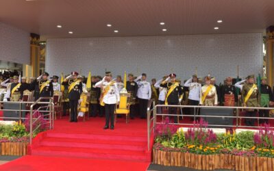 ROYAL BRUNEI LAND FORCE PARTAKES IN THE GRAND PARADE FOR HIS MAJESTY’S 78TH BIRTHDAY CELEBRATION