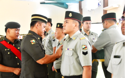 PROMOTION CEREMONY FOR JUNIOR NON COMMISIONED OFFICERS OF ROYAL BRUNEI LAND FORCE HEADQUARTERS AND BRUNEI LAND FORCE HEADQUARTERS COMPANY