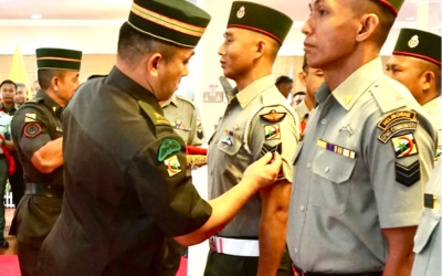 PROMOTION CEREMONIES FOR FIRST BATTALION ROYAL BRUNEI LAND FORCE PERSONNEL