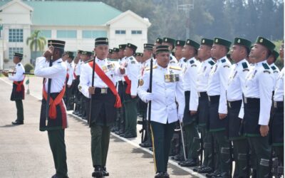 HANDOVER AND TAKEOVER CEREMONY OF THE THIRD BATTALION ROYAL BRUNEI LAND FORCE REGIMENT SERGEANT MAJOR