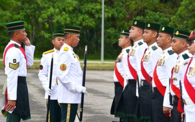 ENGINEERING REGIMENT ROYAL BRUNEI LAND FORCE HELD SERGEANT MAJOR REGIMENT PARADE