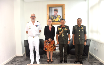 ROYAL BRUNEI LAND FORCE COMMANDER RECEIVES COURTESY CALL FROM AMBASSADOR EXTRAORDINARY AND PLENIPOTENTIARY OF THE REPUBLIC OF FRANCE TO BRUNEI DARUSSALAM