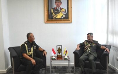 ROYAL BRUNEI LAND FORCE COMMANDER RECEIVES FAREWELL CALL FROM OUTGOING INDONESIAN DEFENCE ATTACHÉ