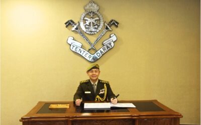 RBLF ACTING COMMANDER RECEIVES FAREWELL CALL FROM OUTGOING DEFENCE ADVISER OF REPUBLIC OF SINGAPORE