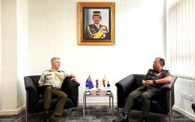 ACTING COMMANDER RBLF RECEIVES COURTESY CALL FROM THE DEFENCE ADVISER OF NEW ZEALAND ACCREDITED TO BRUNEI DARUSSALAM