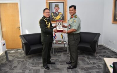 COMMANDER OF ROYAL BRUNEI LAND FORCE RECEIVED COURTESY CALL FROM THE NEW DEFENCE ATTACHÉ OF THE ROYAL THAI ARMED FORCES