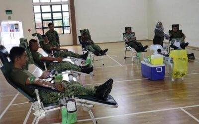 FIRST BATTALION ROYAL BRUNEI LAND FORCE HELD BLOOD DONATION CAMPAIGN IN CONJUNCTION WITH 60th ROYAL BRUNEI ARMED FORCES ANNIVERSARY