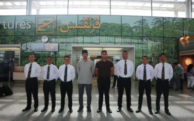 FIRST BATTALION ROYAL BRUNEI LAND FORCE HANDED DONATIONS TO QUARANTINED PERSONNEL