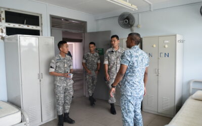 SCHOOL OF INFANTRY, ROYAL BRUNEI LAND FORCE FORMATION BADGES & FLAG OFFICIATING CEREMONY