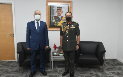 COMMANDER OF ROYAL BRUNEI LAND FORCE RECEIVES A COURTESY CALL FROM AMBASSADOR EXTRAORDINARY AND PLENIPOTENTIARY OF THE REPUBLIC OF TURKEY TO BRUNEI DARUSSALAM