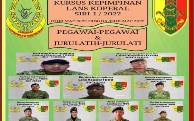 CLOSING CEREMONY OF LANCE CORPORAL LEADERSHIP COURSE SERIES 1/2022