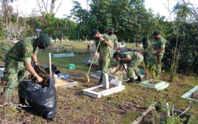 CEMETERY CLEANING CAMPAIGNS AND RECITATION OF TAHLIL IN CONJUNCTION WITH LAND ENGINEERING COMBAT SERVICE SUPPORT ROYAL BRUNEI LAND FORCE ANNIVERSARY FOR THE YEAR 2022