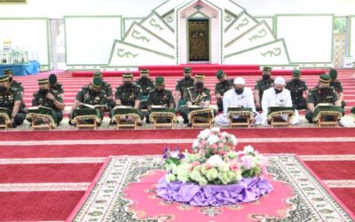 ROYAL BRUNEI LAND FORCE HELD KHATAM AL-QURAN CEREMONY IN CONJUNCTION WITH DIAMOND JUBILEE ANNIVERSARY OF THE ROYAL BRUNEI LAND FORCE