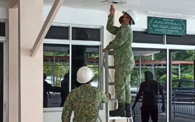FIRST BATTALION ROYAL BRUNEI LAND FORCE HELD A HANDOVER CEREMONY OF TITIAN AMAL REHABILITATION PROJECT AT KAMPONG TANAH JAMBU MOSQUE