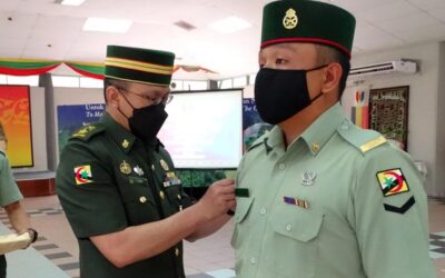 PROMOTION CEREMONIES FOR SENIOR NON-COMMISSIONED OFFICERS AND JUNIOR NON-COMMISSIONED OFFICERS OF SUPPORT BATTALION ROYAL BRUNEI LAND FORCE