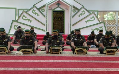 ROYAL BRUNEI LAND FORCE HELD KHATAM AL-QURAN CEREMONY IN CONJUNCTION WITH THE MONTH OF RAMADHAN 1443 HIJRAH