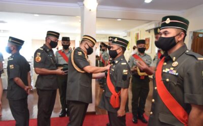PROMOTION CEREMONY FOR ROYAL BRUNEI LAND FORCE WARRANT OFFICERS