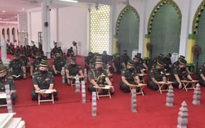 ROYAL BRUNEI LAND FORCE HELD YASSIN AND TAHLIL  AT THE ROYAL MAUSOLEUM