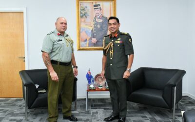COMMANDER RBLF RECEIVES INTRODUCTORY CALL FROM NEW ZEALAND ARMY DEFENCE ADVISER TO BRUNEI DARUSSALAM