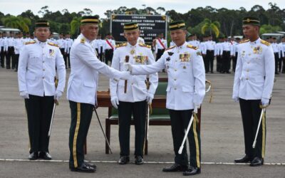 THIRD BATTALION ROYAL BRUNEI LAND FORCE HONOURED OUTGOING AND INCOMING COMMANDING OFFICER