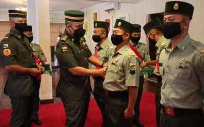 PROMOTION CEREMONY FOR PERSONNEL OF FIRST BATTALION ROYAL BRUNEI LAND FORCE