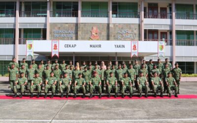 COMMANDER OF ROYAL BRUNEI LAND FORCE WORKING VISIT TO SCHOOL OF INFANTRY ROYAL BRUNEI LAND FORCE