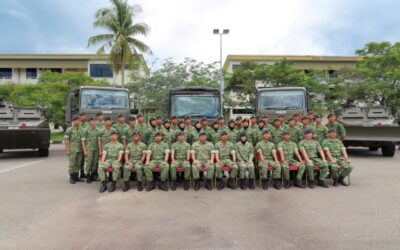 INTAKE 21 OFFICER CADET SCHOOL MADE A WORK-STUDY VISIT TO THE ROYAL BRUNEI LAND FORCE