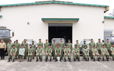 COMMANDER OF RBLF WORKING VISIT TO BOLKIAH WORKSHOP, COMBAT SERVICE SUPPORT RBLF